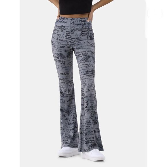 Women's Juniors Pull-On Flare Leg Bell Bottom Hippie Pants Size XS - Picture 4 of 8